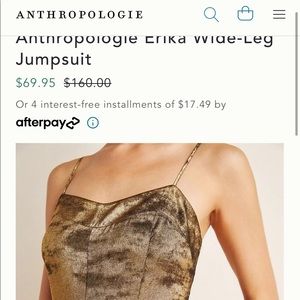 Anthropologie Erika wide leg jumpsuit